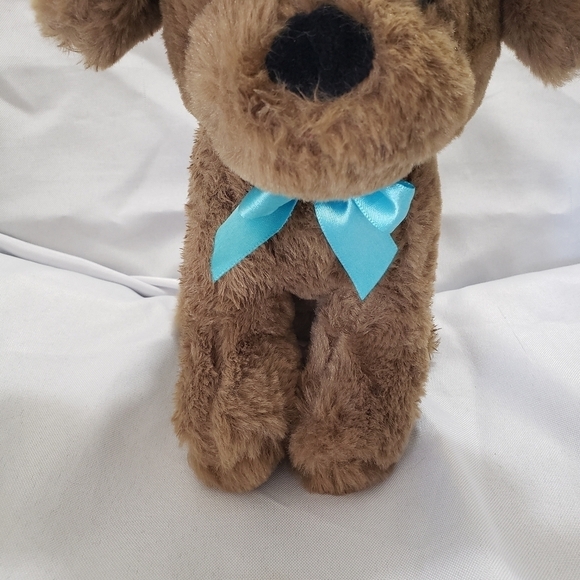 Gitzy Brown Puppy Dog Easter Plush 9" Stuffed Animal Toy Bunny Ears - Picture 3 of 9